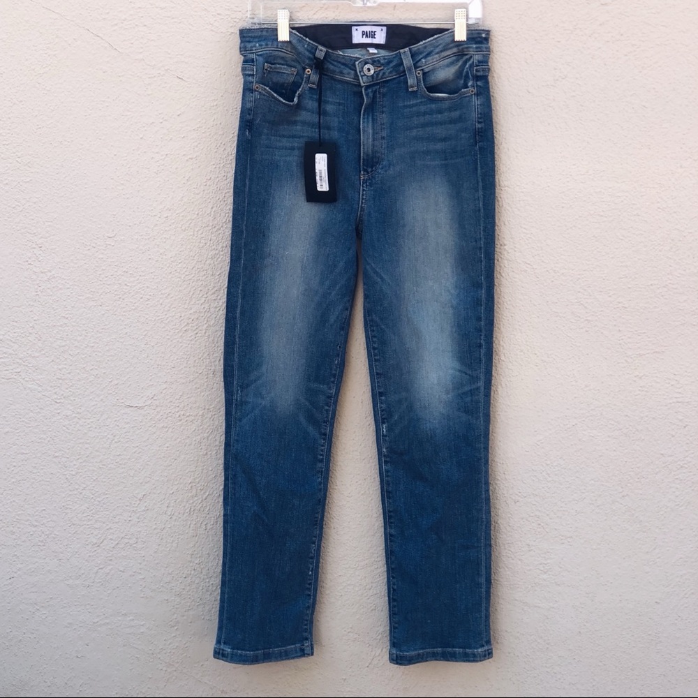 PAIGE JAQUELINE STRAIGHT 3/4 PALMER JEANS NWT